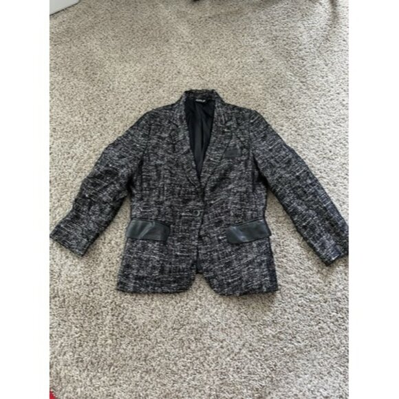Allen by A.B.S Women Long Sleeve Collared One Button Blazer Jacket Size Small - Picture 1 of 13